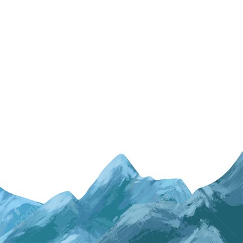 Ice Mountain PNG Transparent, Ice Mountain Realistic Illustration, Mountain, Realistic ...