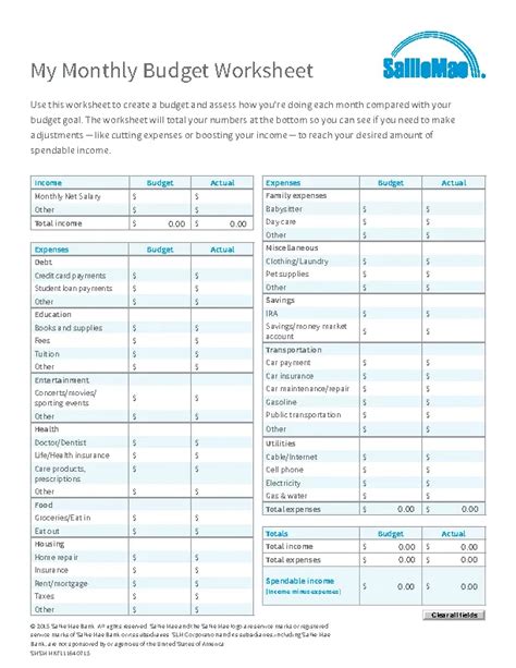 Monthly Budget Spreadsheet Template - PDFSimpli