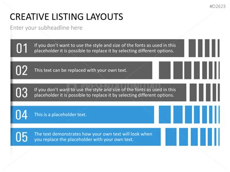 Creative Lists PowerPoint Template Version 2