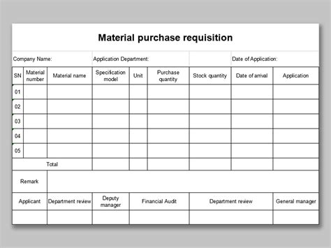 Free Purchase Requisition Form Template - prntbl ...