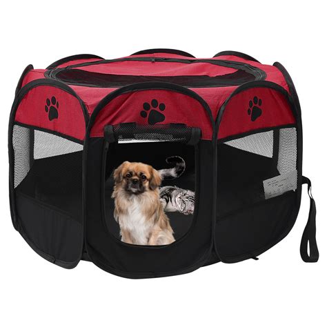 Harupink Foldable Pet playpen Carrying Case Exercise Pen Larges Dogs Small Puppies/Cats Tent ...