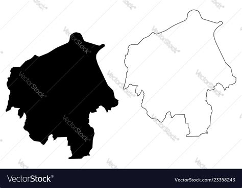 Oyo state map Royalty Free Vector Image - VectorStock