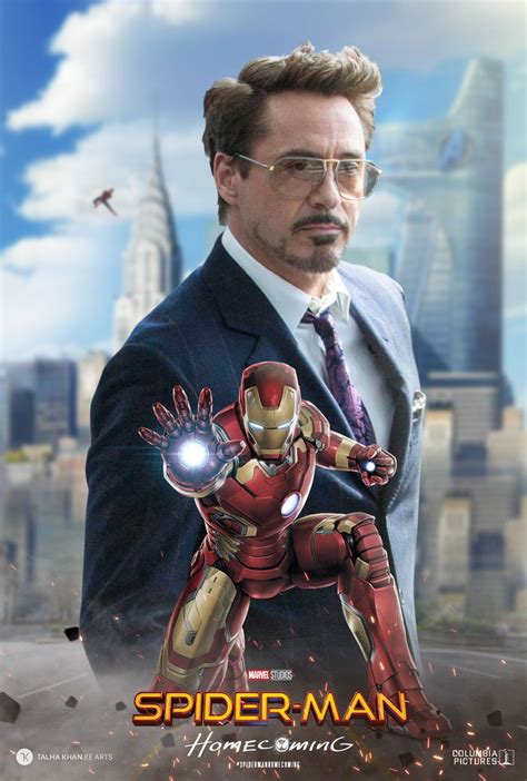 Iron Man Spider-Man Homecoming Poster Canvas Movie Marvel Art Spiderman ...