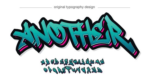 Graffiti Font Vector Art, Icons, and Graphics for Free Download