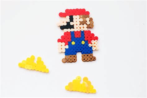 Stand Up Perler Bead Characters with Mario — All for the Boys