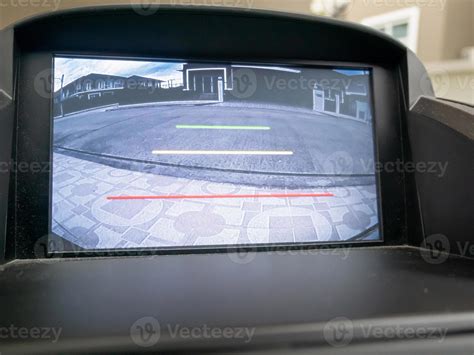 Car rear view video camera screen monitor display 12572828 Stock Photo ...