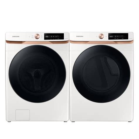 Samsung Smart Front Load Washer and Electric Dryer Set in Ivory | The Home Depot Canada