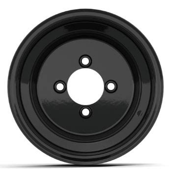 10x7 Black Steel Wheel for Golf Carts at Buggies Unlimited ...