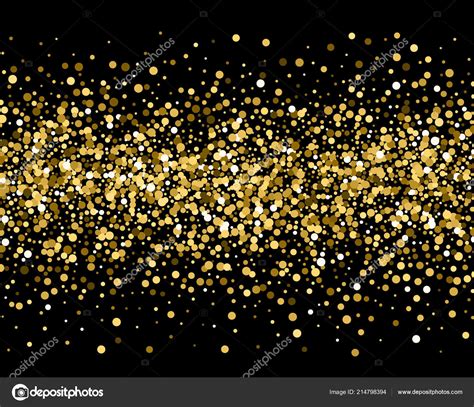 Destellos de oro sobre fondo negro. Oro brillo — Vector de stock © -strizh- #214798394