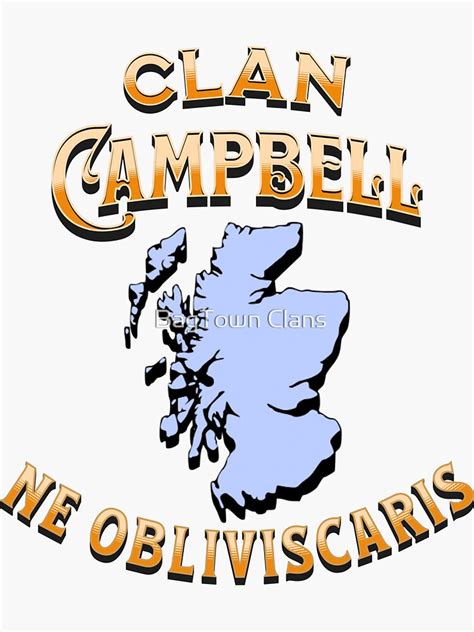 "Clan Campbell Motto Scottish Crest" Sticker by ljrigby | Redbubble