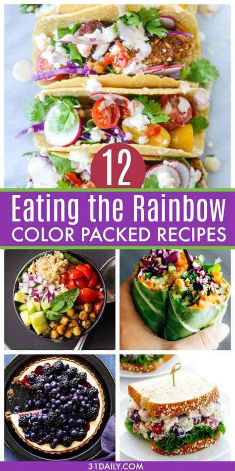 Eating the Rainbow with 12 Healthy Color Packed Recipes - 31 Daily