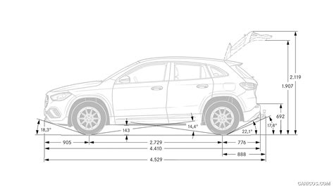 2021 Mercedes-Benz GLA - Dimensions | Caricos