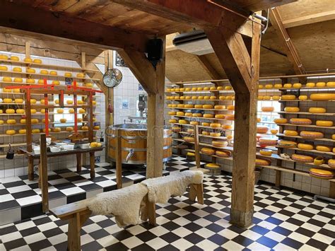 Cheese Factory Shop in Zaanse Schans, Netherlands Stock Image - Image ...