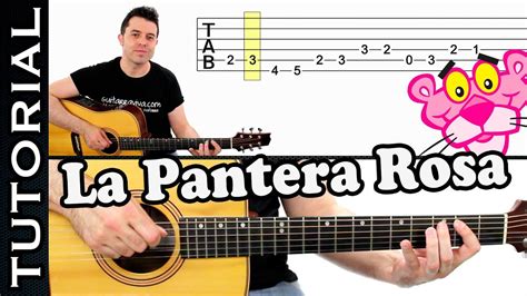 como tocar LA PANTERA ROSA en guitarra FACIL Principiantes y novatos ...