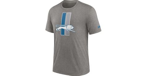 Nike Detroit Lions Rewind Logo Tri-blend T-shirt At Nordstrom in Gray for Men | Lyst