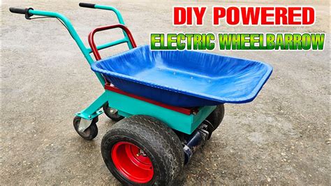 DIY Powered Electric Wheelbarrow - YouTube