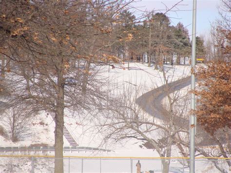 Mount Vernon, MO : shot of "the hill" from Spirit of '76 park after our first big snow fall of ...