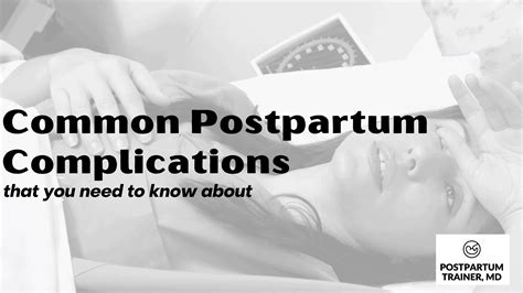 Common Postpartum Complications [You Need To Know To About] - Postpartum Trainer, MD