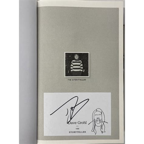 Dave Grohl - Hand Signed The Storyteller Bookplated Hardcover Book | Taylormade Memorabilia ...