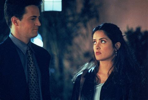 "Fools Rush In" movie still, 1997. L to R: Matthew Perry, Salma Hayek ...