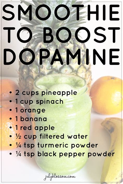 Dopamine Smoothie (to increase dopamine naturally!) - July Blossom