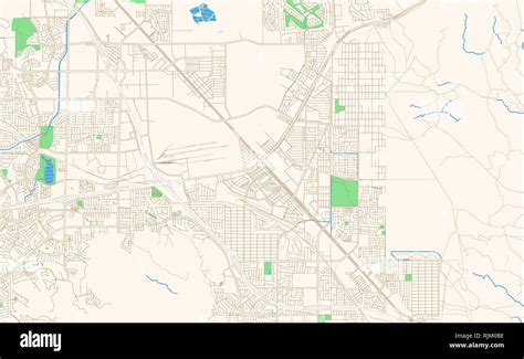 Henderson Nevada printable map excerpt. This vector streetmap of ...