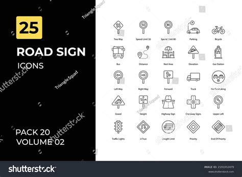 Road Sign Icons Collection Set Contains Stock Vector (Royalty Free) 2191052479 | Shutterstock