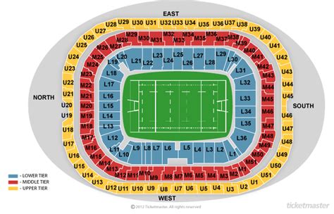 The Varsity Match 2018 Seating Plan - Twickenham Stadium