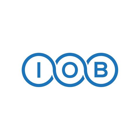 IOB letter logo design on white background. IOB creative initials letter logo concept. IOB ...