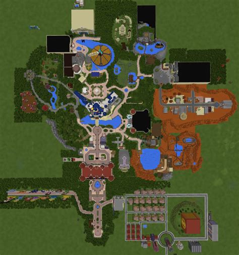 DisneyPark (Theme Park) [Rollercoaster] | Minecraft PE Maps