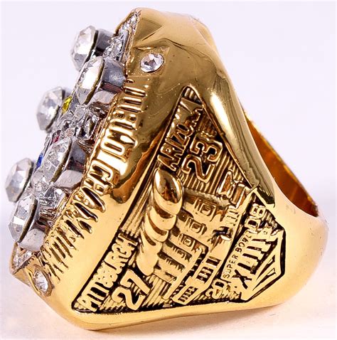 Ben Roethlisberger Pittsburgh Steelers High Quality Replica 2008 Super Bowl XLIII Championship ...