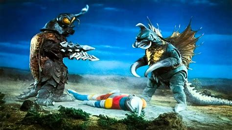 Godzilla And Jet Jaguar Vs Megalon And Gigan