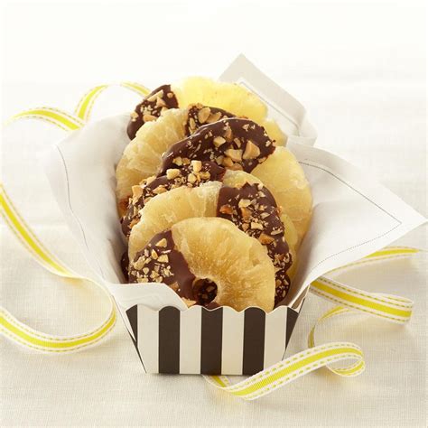 Chocolate-Dipped Pineapple Rings Recipe - EatingWell