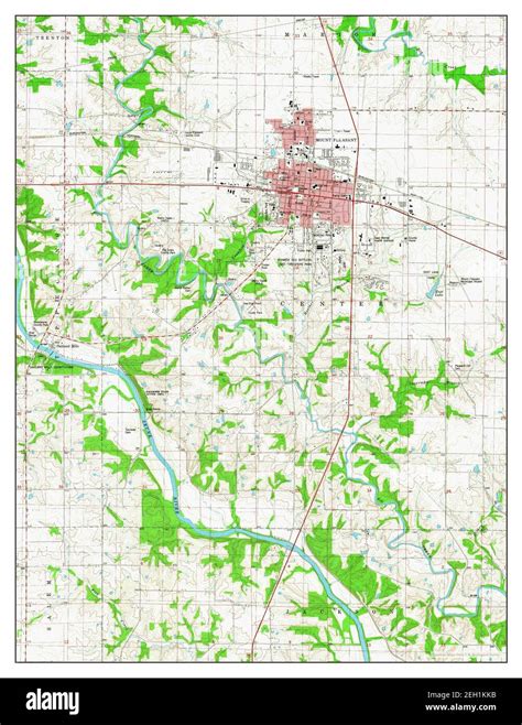 Mount Pleasant, Iowa, map 1981, 1:24000, United States of America by Timeless Maps, data U.S ...