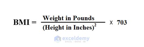 How to Calculate BMI with Formula in Excel (3 Cases) - ExcelDemy