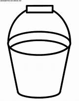 Bucket Coloring Page  Home sketch template