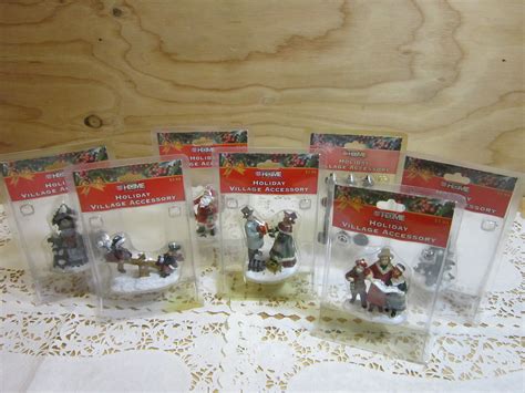 Lot of 7 Packs Christmas Village Accessories | Etsy | Christmas village accessories, Christmas ...