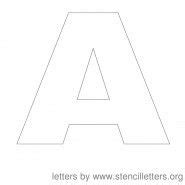 Stencil Letters 12 Inch Uppercase | Stencil Letters Org | Letter stencils, Stencils, Letters