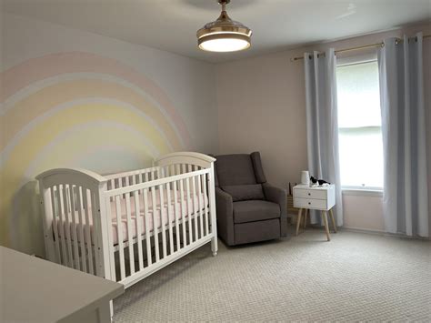 Rainbow nursery done for baby girl at 34 weeks! : r/BabyBumps