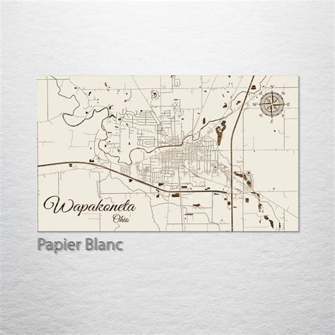 Wapakoneta, Ohio Street Map – Fire & Pine