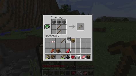 How to make a Stone Pickaxe - Minecraft - YouTube