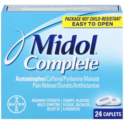 Midol - Uses, Active Ingredients, Dosage & Midol Side Effects