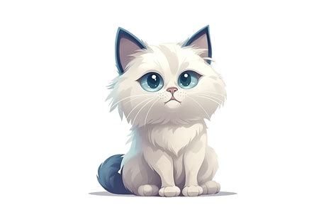 Cartoon Ragdoll Cat Graphic by gornidesign · Creative Fabrica