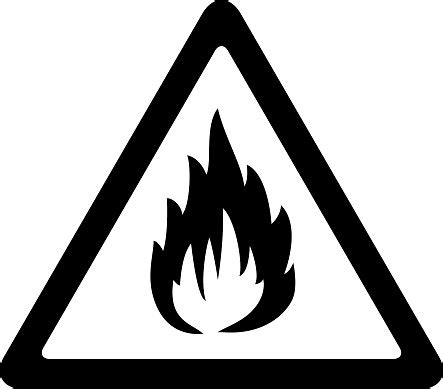 Fire Warning Sign Stock Illustration - Download Image Now - Burning ...