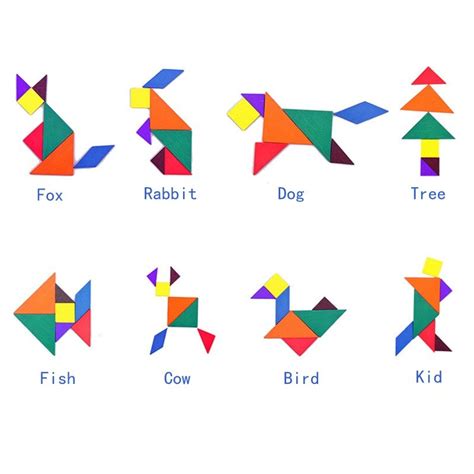 Tangram - Cerca con Google | Tangram patterns, Montessori activities ...