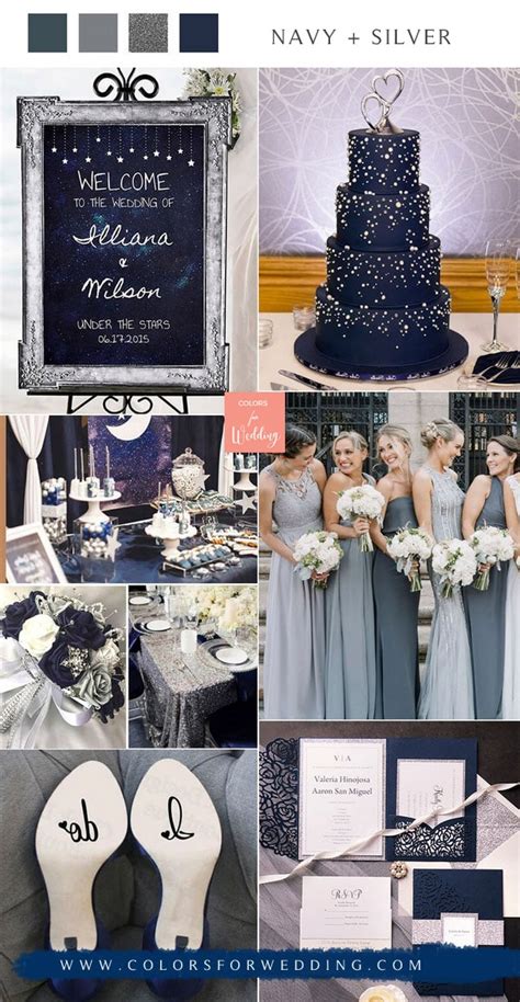 Silver And Navy Blue Wedding Color Palette | lupon.gov.ph