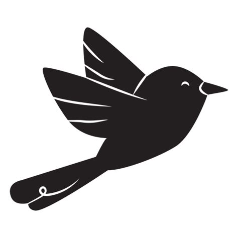 Silueta de pájaro volando simple - Descargar PNG/SVG transparente