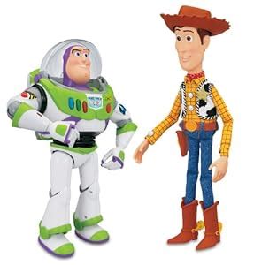 Amazon.com: Toy Story Interactive Buzz and Woody Figure Playset: Toys ...