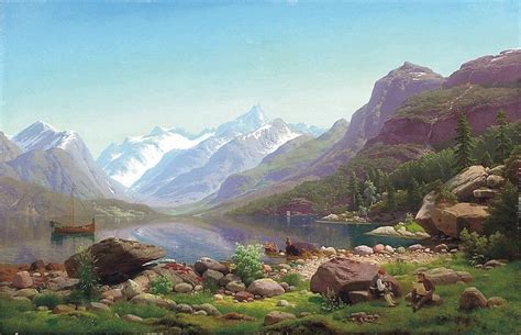 Norwegian Landscape Painting | Georg Eduard Otto Saal Oil Paintings