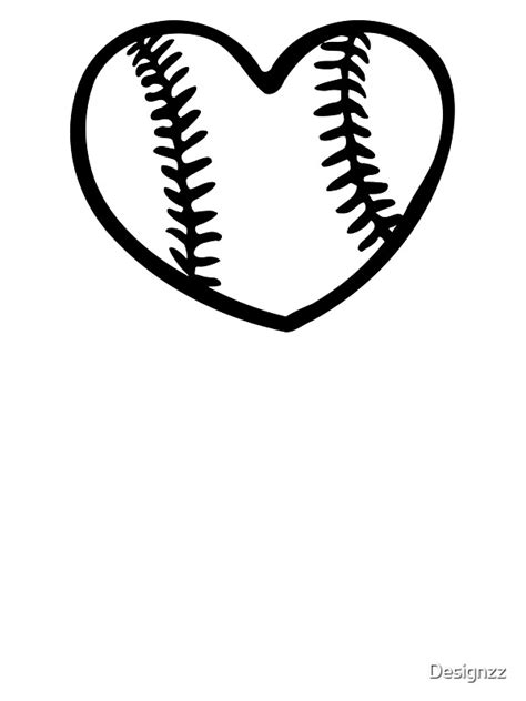 "Baseball heart" Stickers by Designzz | Redbubble